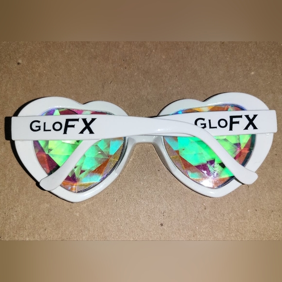 Kaleidoscope rave glasses Heart frame - Picture 2 of 3
